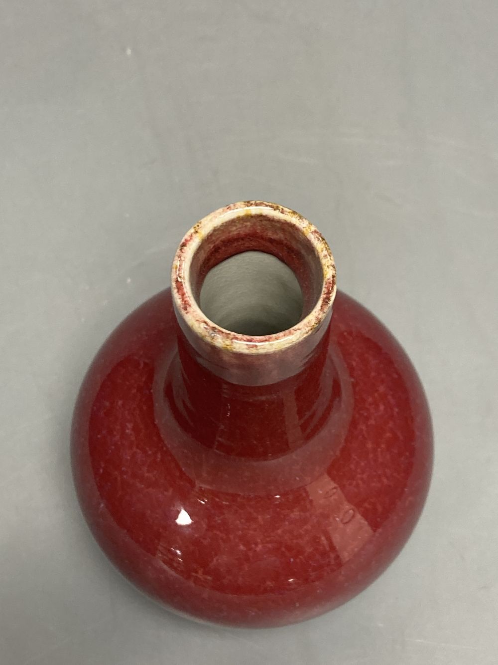 A Chinese sang de boeuf vase, height 18cm